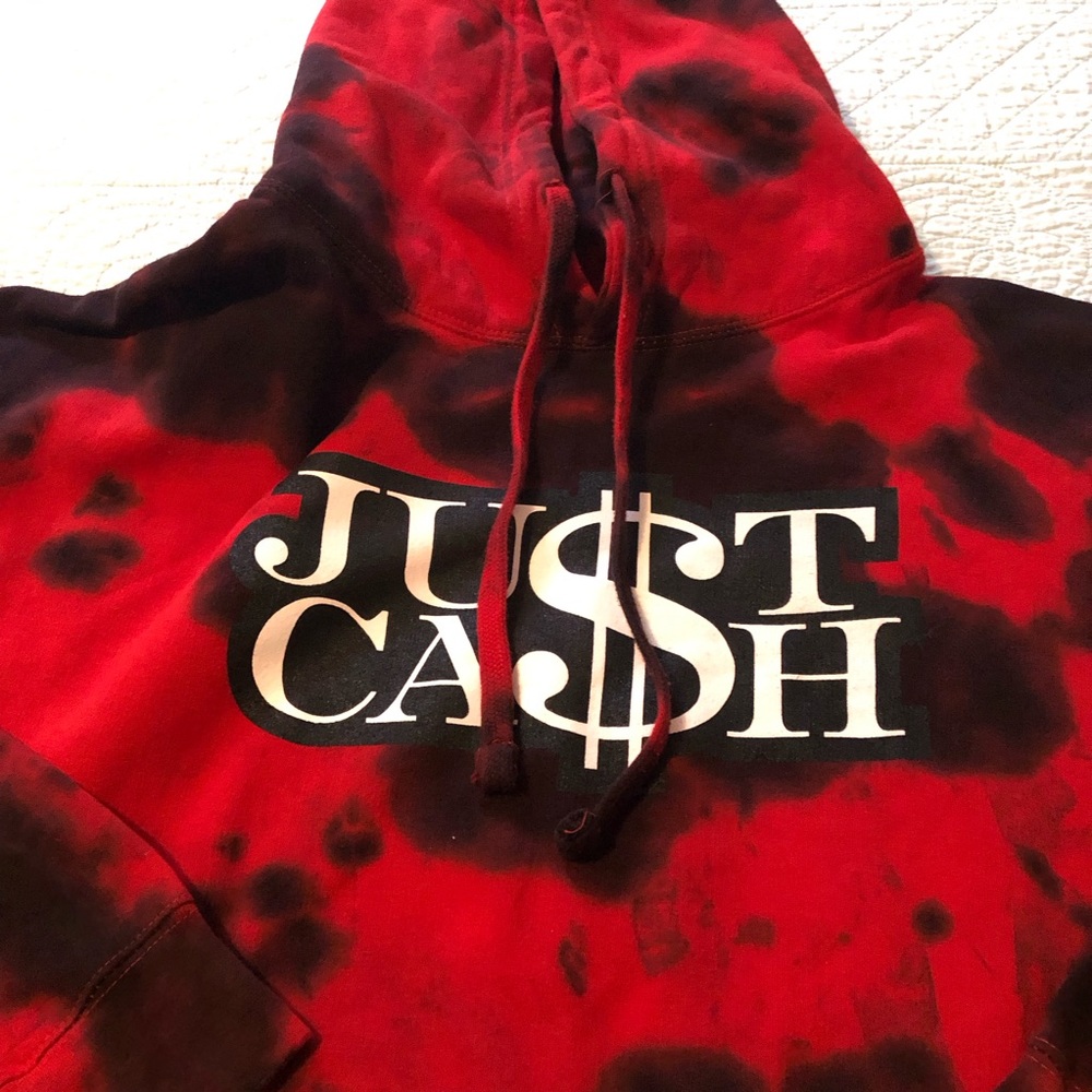 Just Cash tie dye hoodie. Size XL. - Picture 4 of 10